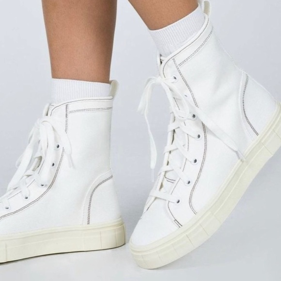 Princess Polly Shoes - PRINCESS Polly Forever young white hi-too sneakers